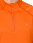 Asics Icon Winter Long Sleeve 1/2 Zip Top Orange
